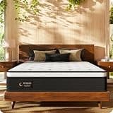 Comtress Queen Mattress, 12" Medium Feel Hybrid Mattress with Zoned Pocket Coils & Gel Memory Foam, Cooling Pressure Relief, Motion Isolation, Fiberglass Free, CertiPUR-US Foam, 365-Night Trial,60x80