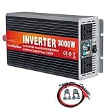 YXINHONGYUE 60V to 220V, 3000 Watt Pure Sine Wave Inverter DC 12V -72V Input AC Output 110V 120V/220V 230V Portable Split Phase Inverter Charger for RV, Solar Power Systems,48v to 220v 50hz