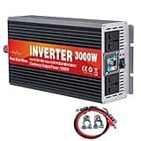 YXINHONGYUE 60V to 220V, 3000 Watt Pure Sine Wave Inverter DC 12V -72V Input AC Output 110V 120V/220V 230V Portable Split Phase Inverter Charger for RV, Solar Power Systems,72v to 110v 60hz