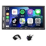 2+32G Android 13 Car Stereo for Ford Mustang 2004 with CarPlay Android Auto, 7 Inch Touchscreen Car Radio Player Audio Receivers Head Unit with GPS Navigation Mirror Link Split Screen FM RDS SWC
