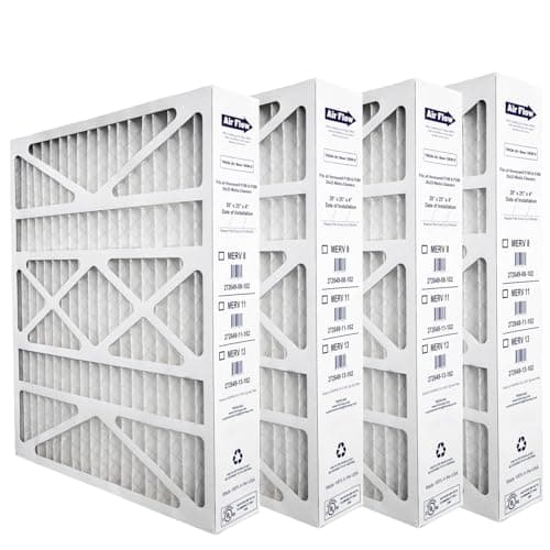 Air Bear OEM-2 20x25x4 MERV 8 (4-Pack) Actual Size: 19.83" x 24.73" x 4.375