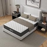 BHXWRY 10” Twin Hybrid Memory Foam Mattress, Pocket Coil Spring Mattress with Cooling Green Tea Gel, Pressure Relief Medium Firm Support, CertiPUR-US Certified (Full, 10")