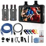 Hollyland Mars 4K Wireless Video Transmission Kit with Mars M1 Enhanced Wireless Transmitter & Receiver Monitor, 450ft Range, HDMI SDI Production System (Bundle)