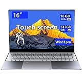 Morostron 16-inch Touchscreen Portable Laptop, with high-end All-Metal Body,32GB DDR4+2TB SSD, N95 Quad-core 3.4GHz Processor, Fingerprint Recognition and Backlit Keyboard,1920×1080, su
