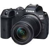 Canon EOS R7 RF-S18-150mm F3.5-6.3 IS STM Lens Kit, Mirrorless Vlogging Camera, 32.5 MP Image Quality, 4K 60p Video, DIGIC X Image Processor, Dual Pixel CMOS AF, Subject Detection, Content Creators