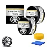 2026 New Wheel Care & Restoration Paste, Alloy Rim Scratch Remover Polish, Multi-Purpose Wheel Restoration Polish Paste, Metal Wheels Refurbishing Cream For Aluminum Chrome Steel Rims (2PC, 50g)