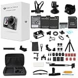 DJI Osmo Action 4 Waterproof Action Camera Bundle, 1/1.3" Sensor, 4K/120fps Video, Stunning Low-Light Imaging, Original Standard Combo + 58 Piece Accessory Kit + 2 Extra Batteries + 64GB Card