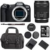 Canon EOS R8 Mirrorless Camera Bundle with Canon RF 28-70mm f/2.8 is STM Lens + 64GB Memory Card + Camera Bag (4 Items)