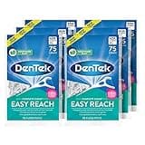 DenTek Comfort Clean Easy Reach Floss Picks | Cleans Back Teeth | 75 Count | 6 Pack | Packaging May Vary