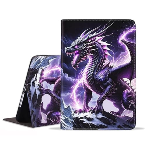 JDHJFBFJNP for iPad Mini 5/Mini 4 Case, iPad Mini 1/2/3 Case, Premium PU Leather Stand Folio Cover with Auto Sleep/Wake for iPad Mini 5th/4th Gen - Dragon