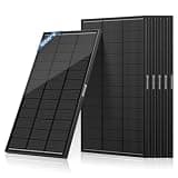 12V 100W Solar Panel 6 PCS, 600W N-Type 16BB Monocrystalline Solar Panels with 25.6% High Efficiency, IP68 Waterproof PV Modules for RV, Camper, Boat, Cabin, Farm & Off-Grid Systems