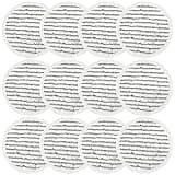 12 Pack Replacement Steam Mop Pads for Shark S8201 S7001 S8001 S7201 S7000AMZ S7000 S7005 S7020 S7001C Steam Mop, Steam & Scrub All-in-One Scrubbing and Sanitizing, Dirt Grip Scrub Washable Pad