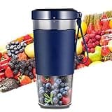 Fdit Portable Personal Blender 350ml USB Rechargeable Mini Blender with Magnetic Charging Cable for Smoothies Shakes Juices (Assorted Color)