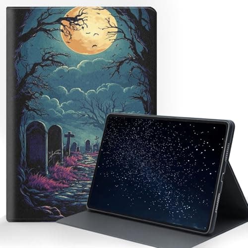 ZXYBNMLE Case for iPad mini 5 2019/Mini 4 2015 (5th/4th Generation 7.9 inch), Protective Tablet Cover with Adjustable Stand and Magnetic Auto Wake/Sleep,Horrible Night Scene