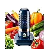 Oh-Ion Fruit and Vegetable Washing Machine with Oh-Ion Purification Technology, Wireless Charging, Helps Keep Produce Fresher Longer for Produce, Meat Seafood, (Blue)