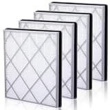 Gerrii 4 Pack Air Purifier Filter Replacement Compatible with HE400 HE401 HE402 HE405 4 Fans Air Cleaner Purifier, 3 Stages Filtration with H13 True Hepa, Activated Carbon Filters