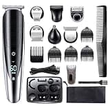 Barber Scissors Hair Clippers for Men, All in One Grooming Kit Electric Shaver Facial Body Wet Dry Shaving Machine Beard Razor Rechargeable