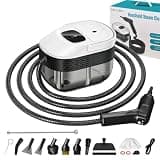 Steam Cleaner, 15s Heat-Up & 54oz Large Tank, 3-Level Adjustable Portable Steamer for Cleaning With 16pcs Accessories, Pressurized Handheld Steam Cleaner for Home, Car, Tile, Grout, Furniture(White)