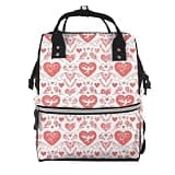 Fuzquwu Valentine'S Day (15) Print Diaper Bag Backpack,Travel Daypack For Mom Dad,Diaper Tote Backpack