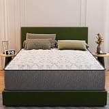 Treaton, 10-Inch Innerspring Twin Mattress, Medium Firm Pillow Top Bed Mattress, CertiPUR-US Certified Foam, Pressure Relief, Breathable Damask Fabric, Fully Assembled, Made in USA, White