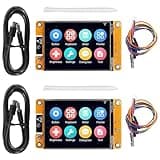 AITRIP 2 Pack ESP32 Development Board ESP32-2432S028R WiFi Bluetooth 2.8 Inch 240X320 Smart Display TFT Module Touch Screen for Arduino