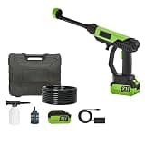 Cordless Car Washer, 1450PSI Portable Washer,6-in-1 Nozzle and 180°Rotating Nozzle, Clean Cars, Patio Furniture,Outdoor. Courtyard Cleaning Equipment.