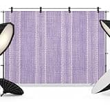 Purple Stripe Backdrop 12x8ft Farmhouse Modern Minimalist Geometric Photography Backdrop Fabric Photoshoot Background Tapestry Banner for Birthday Baby Shower Decoration Party Video Photo Studio Props