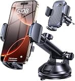 Romuto Phone Holders for Your Car Phone Holder Mount【Strongest Suction】 Cell Phone Mount for Car Dash Pad Car Accessories for Women Men Dashboard/Windshield/Vent Truck Stand Mount for iPhone Samsung
