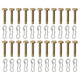 20 Sets Shear Pins and Cotter Pins Fit for MTD Snowblower, Shear Pin Kits Compatible with Cub Cad et Troy Bilt Craftsman 24" 26" Snow Thrower, Replace 738-04124A 714-04040