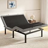 Tami Tami T450 Adjustable Bed Frame Full Size with Remote & Nightlight - Ergonomic Electric Beds Bases with Head & Foot Incline, Zero Gravity, 3 Height-Adjustable Legs, Quiet Motor, Easy Assembly