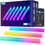 Govee Glide Wall Lights, RGBIC LED Light, Smart Gaming Light Compatible with SmartThings, RGB Lights Bar, LED Wall Lights for Bedroom, 2 Panels Set (3 Sections/Panel), Not Flexible