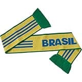 adidas Performance Brazil Home Scarf, Bright Yellow/Shock Blue/Real Green, One Size Fits Men