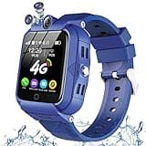 DDIOYIUR Kids Smart Watch, 4G GPS Tracker Child Phone Smartwatch with WiFi, SMS, Call, Voice Video Chat, Bluetooth, Alarm, Pedometer, Wrist Watch Suitable for 4-16 Boys Girls Birthday Gifts.