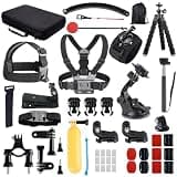 LA NREUCETS Action Camera Accessory for GoPro Hero 12/11/10/9/8/7/6/5 DJI Osmo Action 5 Pro/Action 4 / Action 3, AKASO EK7000 Insta360 X2 X3 DBPOWER APEMAN Yi VicTsing