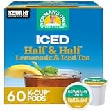 Newman's Own ICED Half & Half, Lemonade and Iced Tea, Single Serve Keurig K-Cup Pods, 60 Count (6 Packs of 10)