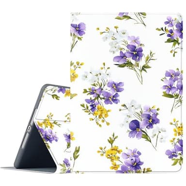 FGDRFGRW Case for Samsung Galaxy Tab A 10.1 2016 Model SM-T580/T585/T587,Adjustable Stand Auto Wake/Sleep Function Full Body Protection Cover - Watercolor Flower