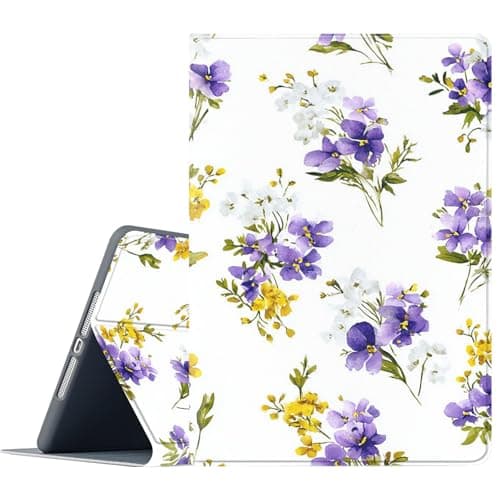FGDRFGRW Case for Samsung Galaxy Tab A 10.1 2016 Model SM-T580/T585/T587,Adjustable Stand Auto Wake/Sleep Function Full Body Protection Cover - Watercolor Flower