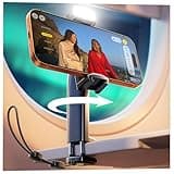 LISEN Airplane Travel Essentials (LED) Phone Stand Holder for Desk Cruise Ship Essentials 2026 Mount Airplane Gadgets Women Men Long Flight Accessories Photographic Lighting Flash Tubes Kids Gifts