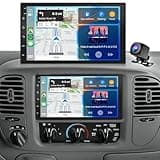 7 Inch Car Stereo Upgrade for 1997-2004 Ford F150 with Wireless CarPlay and Android Auto, Double Din Android 14 IPS Touchscreen for 2003 F-150 Radio w/GPS Bluetooth WiFi FM RDS SWC Camera Mic, 2+32G