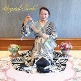 CrystalSoul 432Hz Double Headed Crystal Singing Bowl Handheld Holy Grail for Yoga Meditation Sound Healing with Bag (7 Inch and 8 Inch)