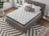 10" Twin Diamond Hybrid Mattress – Cooling Gel Memory Foam, Innerspring Coils, Pressure Relief, Motion Isolation