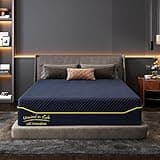 Queen Size Mattress,12 Inch Cooling Memory Foam Mattress in a Box with Green Tea Gel Charcoal,Breathable Bed Mattresses,Medium Firm Matress,Fiberglass Free,CertiPUR-US & OEKO-TEX (Blue B, 12'' Queen)