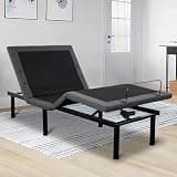 Garvee Twin XL Adjustable Bed Frame with Massage - Electric Bed Base with Head & Foot Incline, LED Under-Bed Night Light, 4 Height-Adjustable Legs, Wireless Remote, Zero/Anti-Snore/Memory Presets