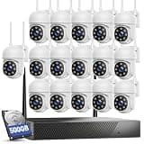 Home Security Camera System 16CH NVR 2MP Security Cameras Wireless Outdoor