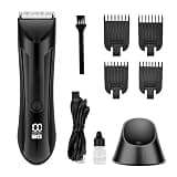 Mens Hair Clippers, Trimmer Shaver for Men Women Pubic Replaceable Blade Groomer Electric Razor Waterproof