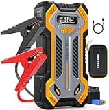 Car Jump Starter, VACASSO 5000A Car Battery Jump Starter for Up to 10L Gas and 8L Diesel Engines, 12V Portable Jumper Starter Power Pack with Booster Car Starter Jump Box, LED Light, Jumper Cable