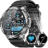 PODOEIL Military Smart Watch for Men with LED Flashlight