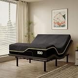 MLILY EGOHOME Queen Size Adjustable Bed Base Frame and 14 inch Memory Foam Mattress, Independent Head and Foot Incline Electric Foldable Metal Bed Base Electric, Wireless Remote,Zero Gravity