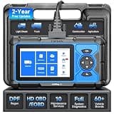 TOPDON ArtiDiag HD Heavy Duty Truck Scanner, Diesel Diagnostic Tool, Full System Truck Scanner for Cummins Detroit MaxxForce, 10 Reset Service, DPF Regen, Speed Limit Adjust Reset, 2 Years Free Update
