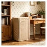 CHZDPP 6 Color Safe Cover for Appliances/Storage Cabinet, Customisable Safe Covers Disguise with Pull Open Zipper, Safety Dust Cover for Long Term Use(Beige,31x22x55in/80x55x140 cm)